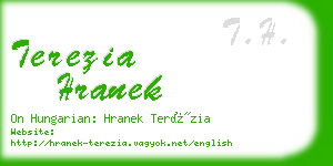 terezia hranek business card